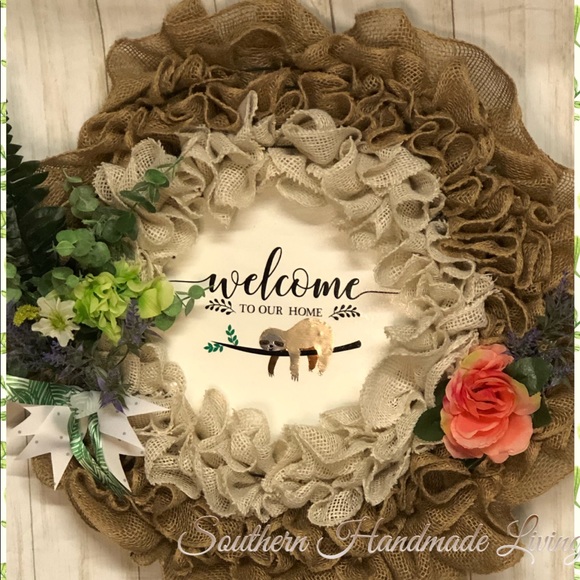 Sloth 3 in 1 wreath Mama and Me - Picture 2 of 3